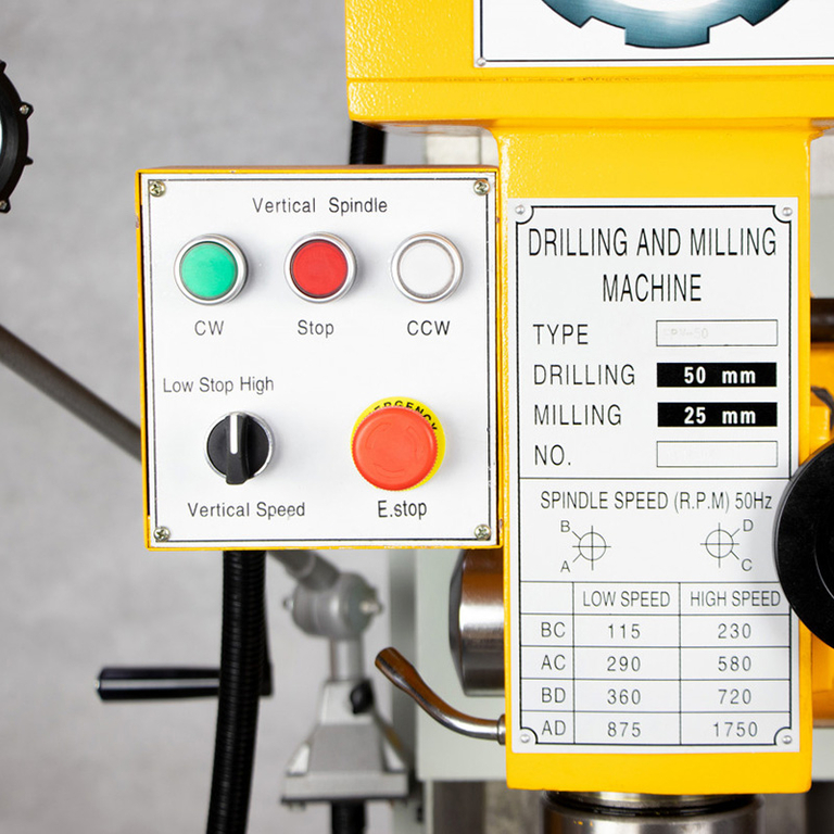 Вертикальный фрезерный станок по металлу Visprom FPV-50